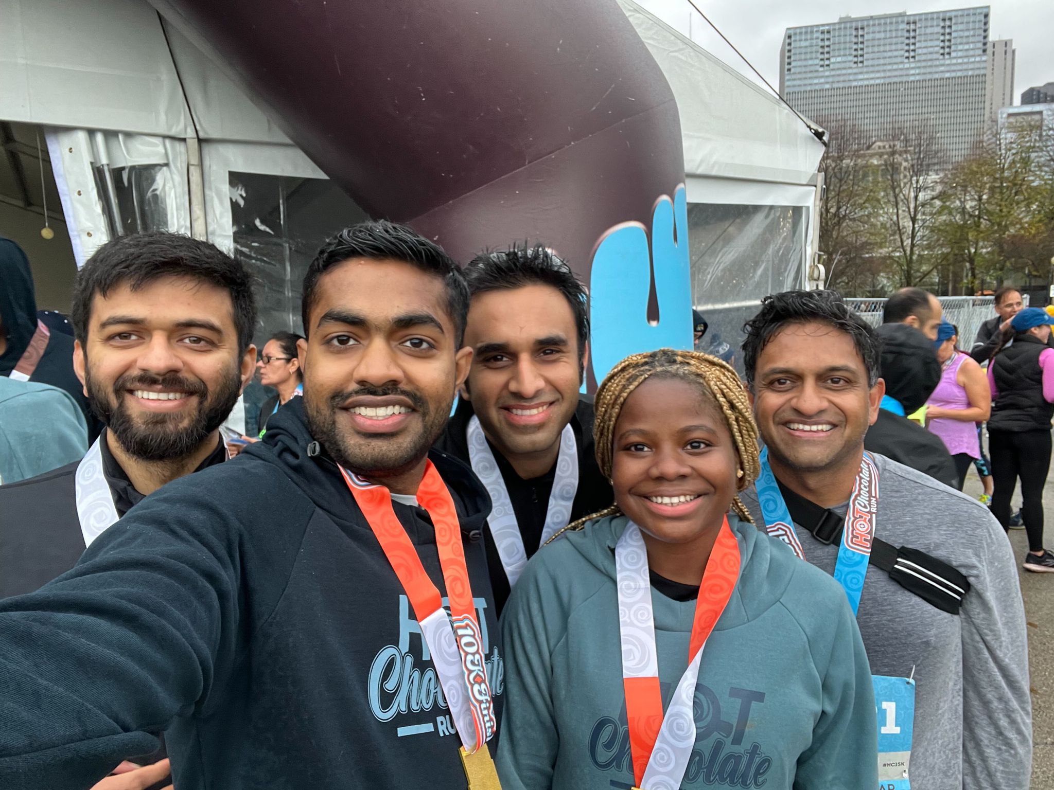 Group photo with the run club